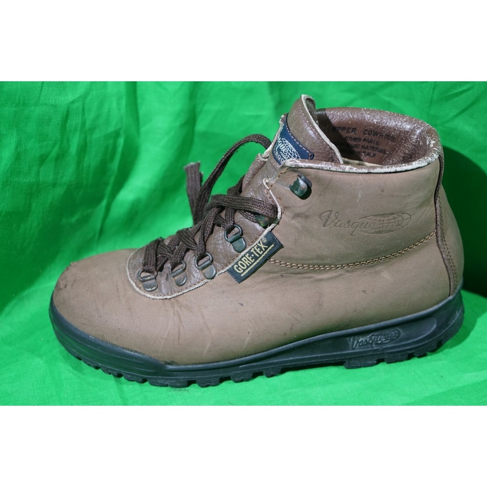 Vasque Sundowner Brown Leather Hiking Boots Mens Size 8 M Gore-Tex ITaly - Picture 7 of 12